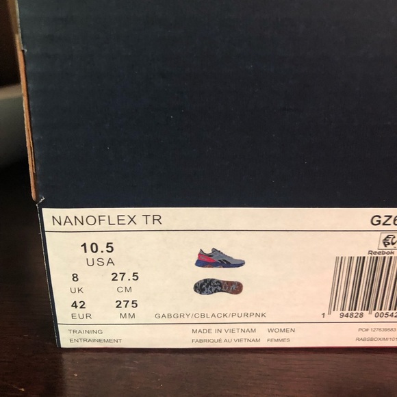 Reebok Nanoflex TR 10.5 Womens 27.5 CM. - Picture 4 of 4